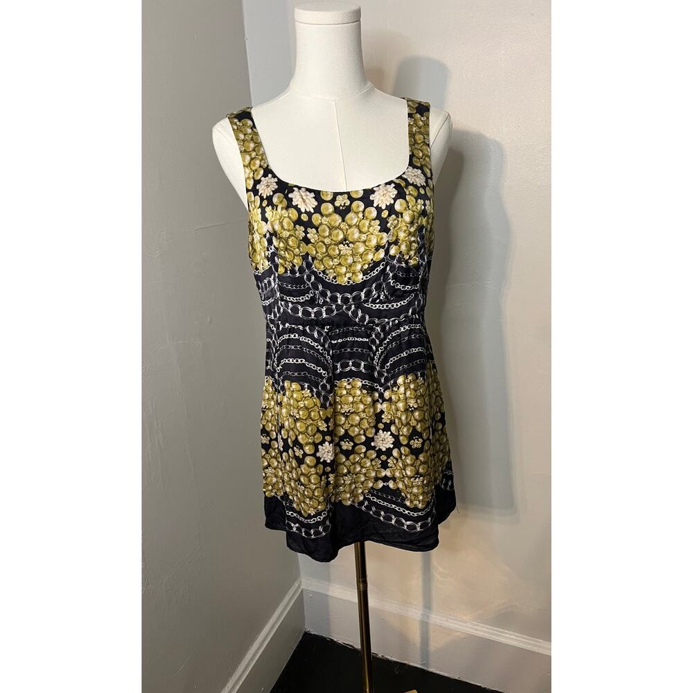 CAbi sleeveless tank dress/top Small 100% silk (B20376)
